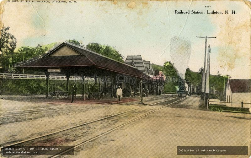 Postcard: Railroad Station, Littleton, N.H.